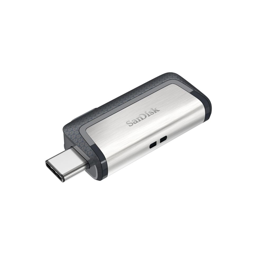 USB флаш памет SanDisk Ultra Dual Drive, 64GB, USB 3.1, Type-A/C, OTG, сива
