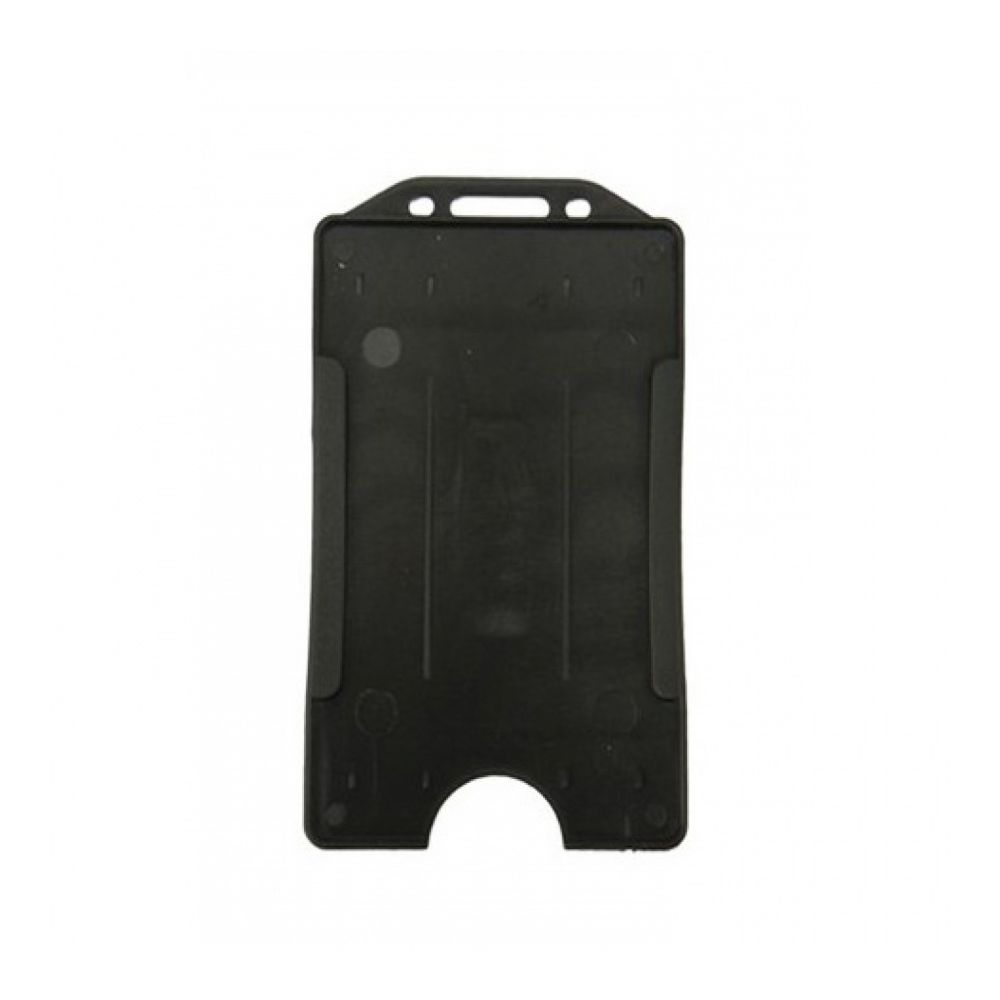 Вертикален бадж-панел, PVC, 85x55 мм, черен