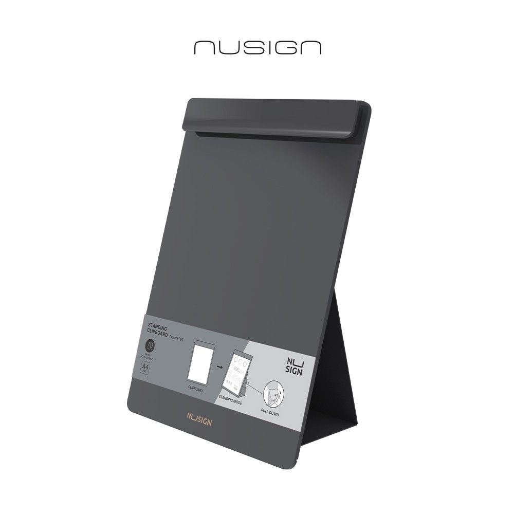 Вертикален настолен клипборд Nusign Classic ENS503 , A4, Foam PP, черен