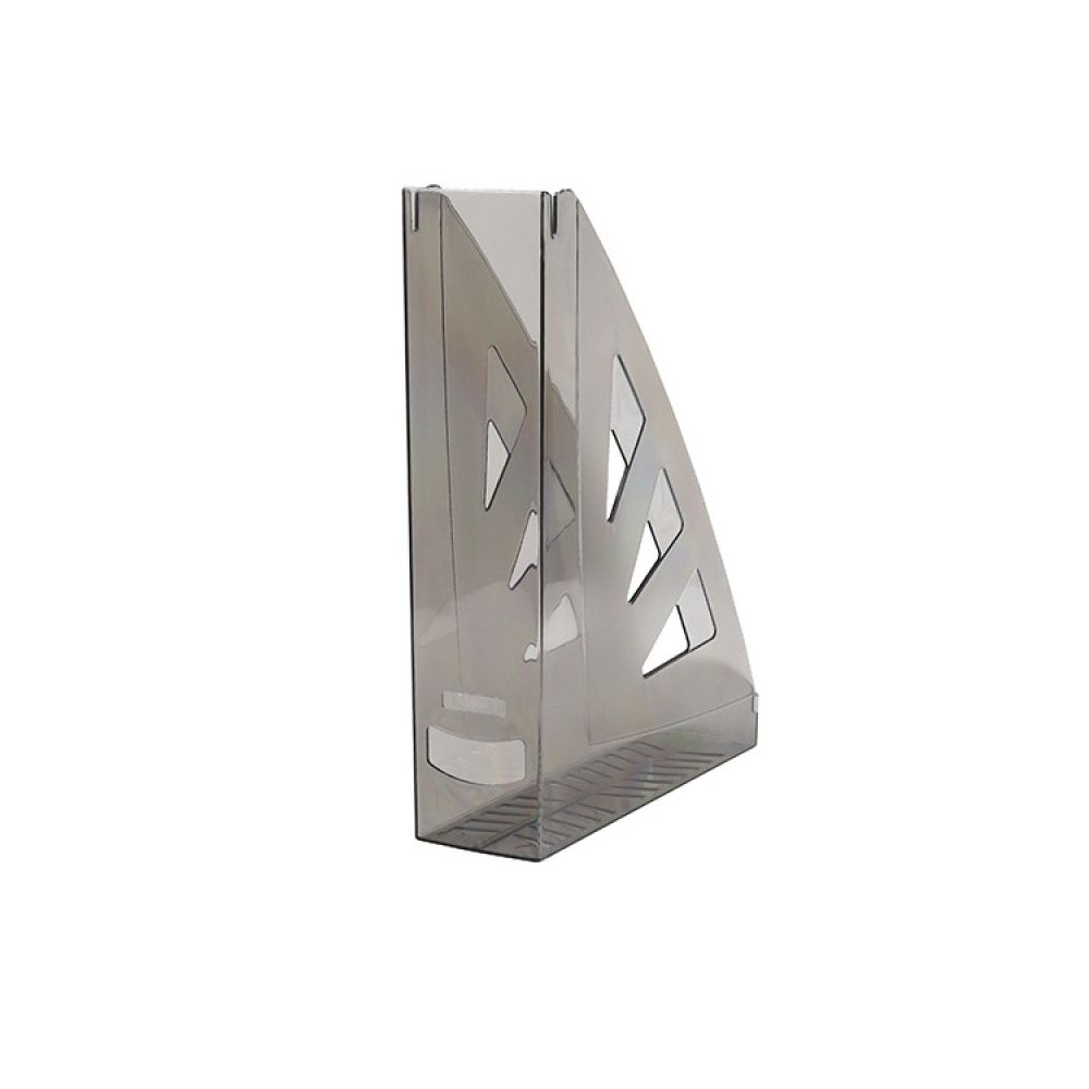 Вертикална поставка OFFICE PRODUCTS, Polystyrene, кристална, опушена