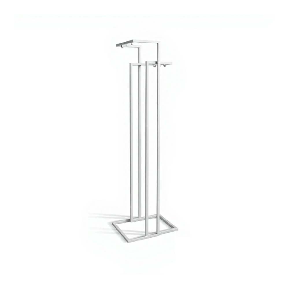 Закачалка Сплит, стояща, основа с размери 40х50 мм, H1700, метална, бяла