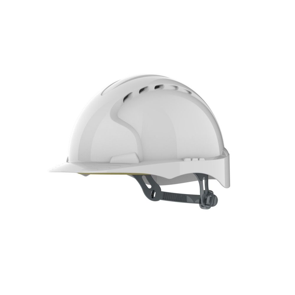 Защитна каска JSP Evo 2® Mid Peak, вентилирана, с плъзгач, бяла