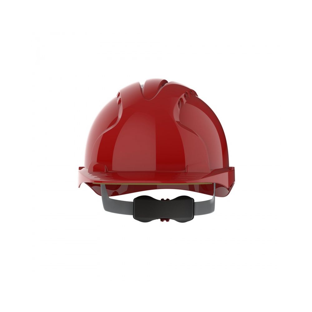 Защитна каска JSP Evo 3® Mid Peak, вентилирана, с регулиращ механизъм колело, червена