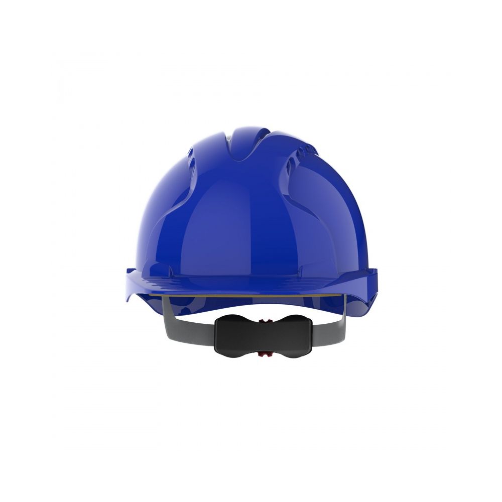 Защитна каска JSP Evo 3® Mid Peak, вентилирана, с регулиращ механизъм колело, синя