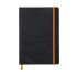Бележник RHODIA Rhodiarama, A5, 80 л., редове, хартия шамоа 90 г, меки PU корици, черен