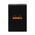 Бележник със спирала RHODIA BLACK №16, Classic, A5, 80 л., редове, хартия Clairefontaine 80 г