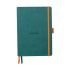 Бележник RHODIA Rhodiarama Goalbook, A5, 120 л., точки, хартия шамоа 90 г, мекиPU корици, пауновосин