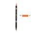 Aкварелен двувърх маркер Tombow ABT Dual Brush, четка 3.5 мм, връх 0.8 мм, 905 red