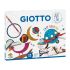 Комплект за рисуване GIOTTO Art Lab Easy Drawing, 12 двуцветни молива и 24 восъчни пастела