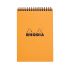 Бележник със спирала RHODIA ORANGE №16, Classic, A5, 80 л., каре 5x5 мм, хартия Clairefontaine 80 г