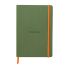 Бележник RHODIA Rhodiarama, A5, 80 л., редове, хартия шамоа 90 г, меки PU корици, салвия