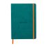 Бележник RHODIA Rhodiarama, A5, 80 л., редове, хартия шамоа 90 г, меки PU корици, пауновосин