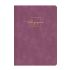 Бележник LASTVA Flock, A5, 104 л., линиран шамоа офсет 80 г, термо корица плюш, лилав — Joya.bg 1