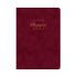 Бележник LASTVA Flock, A5, 104 л., линиран шамоа офсет 80 г, термо корица плюш, тъмночервен — Joya.bg