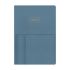 Бележник LASTVA Kent, A5, 96 л., линиран офсет 80 г, термо PU корица, външен джоб, син — Joya.bg 1
