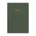 Бележник LASTVA Kent, A5, 96 л., линиран офсет 80 г, термо PU корица, външен джоб, зелен — Joya.bg