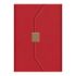 Бележник LASTVA Sofia, A5, 104 л., линиран шамоа офсет 80 гр, термо PU корици, с магнит, червен — Joya.bg 1
