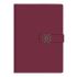 Бележник с копче LASTVA Carmen, B5, 112 л., линиран шамоа офсет 80 г, термо PU корица, бордо — Joya.bg 1