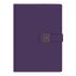 Бележник с копче LASTVA Carmen, B5, 112 л., линиран шамоа офсет 80 г, термо PU корица, лилав — Joya.bg 1