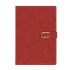 Бележник с копче LASTVA Verdi, A5, 104 л., линиран шамоа офсет 80 г, термо PU корица, червен — Joya.bg 1