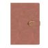 Бележник с копче LASTVA Verdi, A5, 104 л., линиран шамоа офсет 80 г, термо PU корица, розов — Joya.bg 1