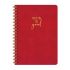 Бележник със спирала LASTVA Palermo, B5, 90 л., линиран шамоа офсет 80 г, термо PU корица, червен — Joya.bg