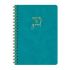 Бележник със спирала LASTVA Palermo, B5, 90 л., линиран шамоа офсет 80 г, термо PU корица, тюркоаз — Joya.bg