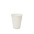 Биоразградима чаша Vegware, за топли напитки 8oz картон с растителна PLA, бяла, 250 мл, 50 бр. — Joya.bg