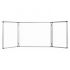 Бяла магнитна дъска с 3 панела Bi-Office Maya Trio, 4800x1200 мм, (2400x1200 мм), алуминиева рамка — Joya.bg 1