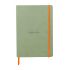 Бележник RHODIA Rhodiarama, A5, 80 л., редове, хартия шамоа 90 г, меки PU корици, селадон