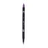 Aкварелен двувърх маркер Tombow ABT Dual Brush, четка 3.5 мм, връх 0.8 мм, 676 royal purple