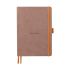 Бележник RHODIA Rhodiarama Goalbook, A5, 120 л., точки, хартия шамоа 90 г, мекиPUкорици, розовокафяв