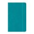Джобен бележник с ластик LASTVA Play, A6, 96 л., линиран офсет 80 г, твърда термо PU корица, тюркоаз — Joya.bg