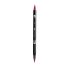 Aкварелен двувърх маркер Tombow ABT Dual Brush, четка 3.5 мм, връх 0.8 мм, 837 wine red