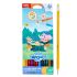 Изтриваеми цветни моливи Deli Color wow! EC102-12, с гума, шестоъгълно тяло, 12 цвята 4