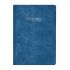 Календар-бележник LASTVA Mondi, B5, седмичен, 77 л., линиран офсет 100 г, термо PU корица, син 1