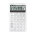 Калкулатор CASIO STYLISH JW-200DQ-WE, 12 dgt, метален панел, 182х109х20 мм, бял  1