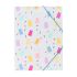 Папка с ластик и 3 капака ANCOR Sweet Candy A4, картон с UV лак — Joya.bg