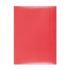 Папка с ластик и 3 капака OFFICE PRODUCTS, A4, картон 300 г с UV лак, червена
