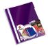 Папка с машинка и перфорация DOSY Metallic A4, PP, 180 mic, лилава