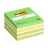 Самозалепващо кубче Post-it Green, 76х76 мм, 450 л., микс, зелено, PEFC хартия 1