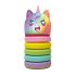 Силиконов несесер MITAMA BOOM! Unicorn, разтягащ се, d7см, 13-20 см, шарен еднорог с дъга 1