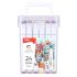 Sketch маркери Deli Color Emotion E70801-24, объл връх 1 мм, скосен връх 7 мм, 24 цвята — Joya.bg 1