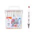 Sketch маркери Deli Color Emotion E70801-48, объл връх 1 мм, скосен връх 7 мм, 48 цвята — Joya.bg 1
