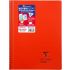 Тетрадка със спирала Clairefontaine Koverbook, А4+, 80 л., линиран офсет 90 г, PP подвързия, червена 1