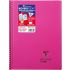 Тетрадка със спирала Clairefontaine Koverbook, А4+, 80 л., линиран офсет 90 г, PP подвързия, циклама 1